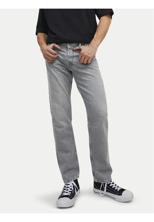 Jack & Jones - Jack&Jones Jeansy Chris 12209663 Szary Relaxed Fit. Kolor: szary