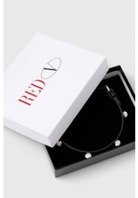 Red Valentino bransoletka skórzana damska. Kolor: czarny #3