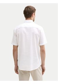 Tom Tailor Koszula 1045098 Biały Regular Fit. Kolor: biały. Materiał: bawełna #5