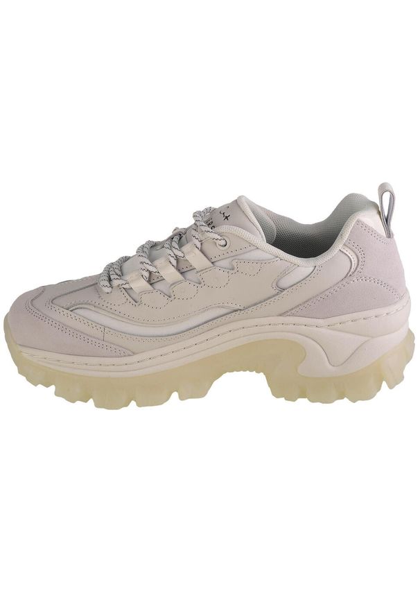 skechers - Buty do chodzenia damskie Skechers Hi-ryze-Doja Cat ' Lite Premium. Zapięcie: sznurówki. Kolor: biały, beżowy, wielokolorowy. Materiał: skóra, materiał, tkanina, guma, syntetyk. Szerokość cholewki: normalna. Model: Skechers Sport. Sport: turystyka piesza