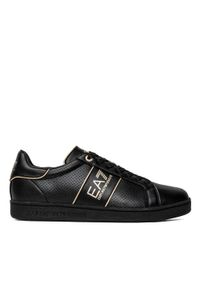 Sneakersy męskie czarne EA7 Emporio Armani X8X102 XK258 M701. Kolor: czarny. Sezon: lato