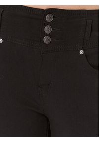 Fransa Spodnie materiałowe 20608336 Czarny Slim Fit. Kolor: czarny. Materiał: wiskoza