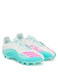Adidas - adidas Buty do piłki nożnej F50 Messi Club Fg/Mg JQ0946 Turkusowy. Kolor: turkusowy. Materiał: materiał #2