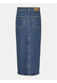 Vero Moda Spódnica jeansowa Veri 10295731 Niebieski Regular Fit. Kolor: niebieski. Materiał: bawełna #4