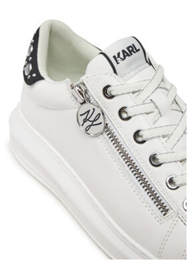 Karl Lagerfeld - KARL LAGERFELD Sneakersy Kapri KL62527F Biały. Kolor: biały. Materiał: skóra