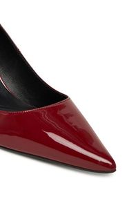 BOSS Szpilki Gracey 50552759 Bordowy. Kolor: czerwony. Materiał: lakier, skóra. Obcas: na szpilce #4