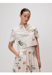 Reserved - Krótka koszula z bawełny - wielobarwny. Materiał: bawełna. Długość: krótkie #1