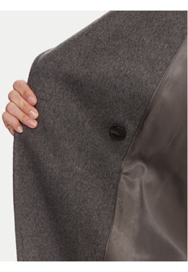 Weekend Max Mara Płaszcz przejściowy Cascia 2525016072 Szary Regular Fit. Kolor: szary. Materiał: kaszmir