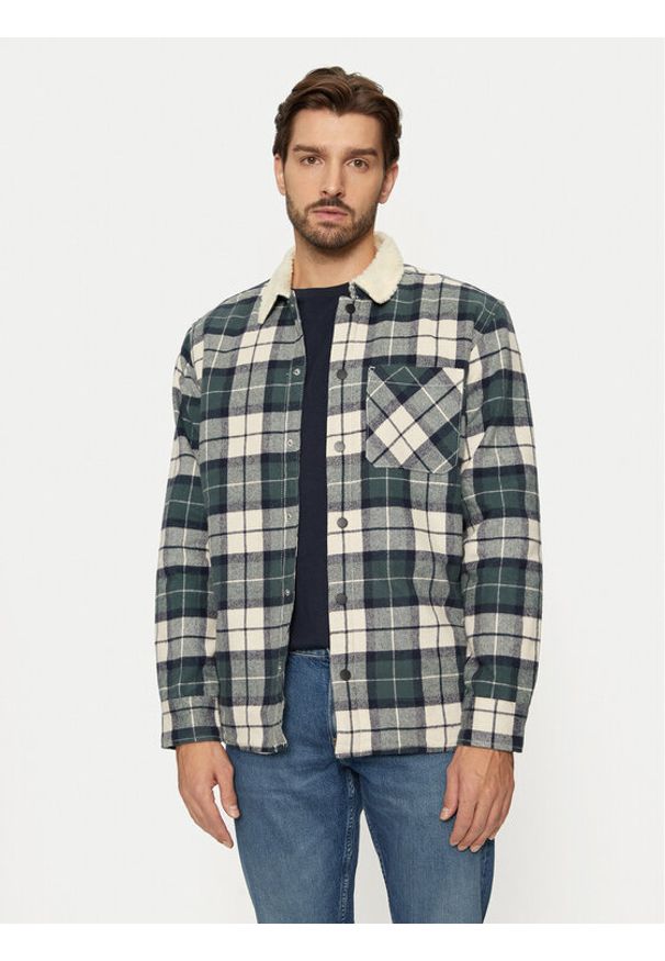 Jack & Jones Kurtka przejściowa Zac Teddy 12258432 Beżowy Relaxed Fit. Kolor: beżowy. Materiał: bawełna