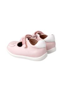 Garvalin - Baleriny dziecięce. Nosek buta: okrągły. Kolor: różowy. Materiał: syntetyk, materiał, skóra. Szerokość cholewki: normalna #2