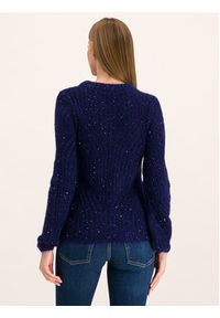 Guess Sweter W94R0U Z27D0 Granatowy Regular Fit. Kolor: niebieski. Materiał: syntetyk