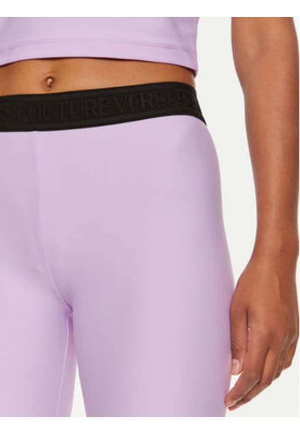 Versace Jeans Couture Kolarki 76HAC1A6 Fioletowy Skinny Fit. Kolor: fioletowy. Materiał: syntetyk