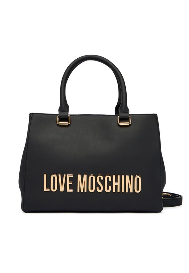 Love Moschino - LOVE MOSCHINO Torebka JC4022PP1OKD0000 Czarny. Kolor: czarny. Materiał: skórzane