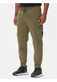 BOSS Spodnie dresowe T_Urbanex-Cargolight 50508339 Zielony Regular Fit. Kolor: zielony. Materiał: syntetyk