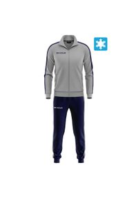 Givova Revolution Felpa dres dziecięcy 2XS. Okazja: na uczelnię. Kolor: wielokolorowy, niebieski, szary. Materiał: dresówka. Styl: sportowy #1