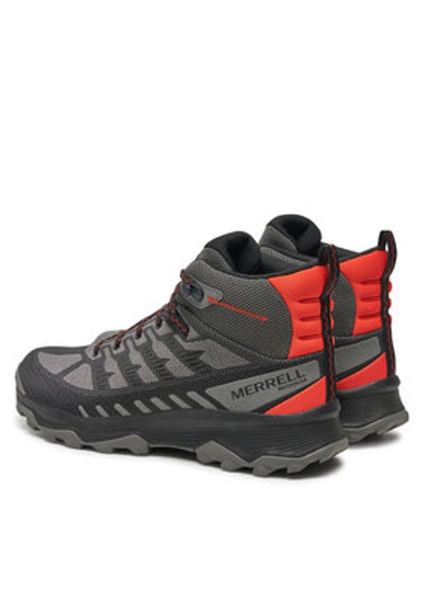 Merrell Trekkingi Speed Eco Mid Wp J038115 Szary. Kolor: szary. Materiał: zamsz, skóra. Sport: turystyka piesza