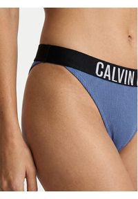 Calvin Klein Swimwear Dół od bikini LV00Q61213 Niebieski. Kolor: niebieski. Materiał: syntetyk #2