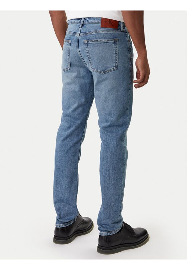 Calvin Klein Jeans Jeansy LV04RE700G Niebieski Slim Fit. Kolor: niebieski