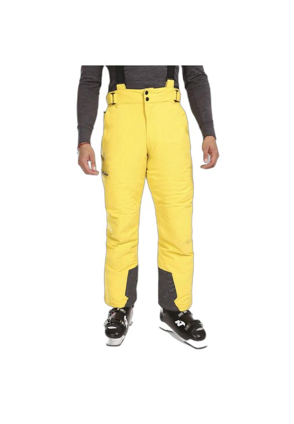 Spodnie narciarskie Kilpi Mimas. Kolor: żółty. Sezon: zima. Sport: narciarstwo