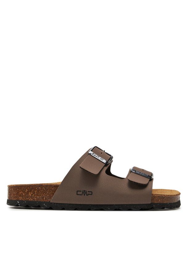 CMP Klapki Eco Thalitha Wmn Slipper 3Q91016 Brązowy. Kolor: brązowy. Materiał: skóra