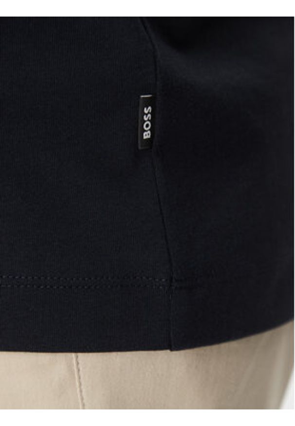 BOSS T-Shirt Thompson 04 50501097 Granatowy Regular Fit. Kolor: niebieski. Materiał: bawełna