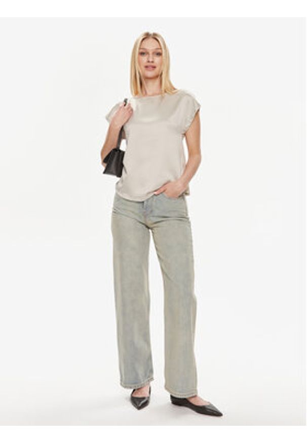 Vero Moda Bluzka Merle 10305151 Écru Regular Fit. Materiał: syntetyk