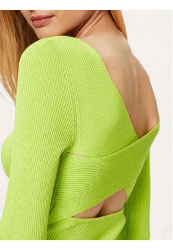 only - ONLY Sweter 15283423 Zielony Slim Fit. Kolor: zielony. Materiał: syntetyk