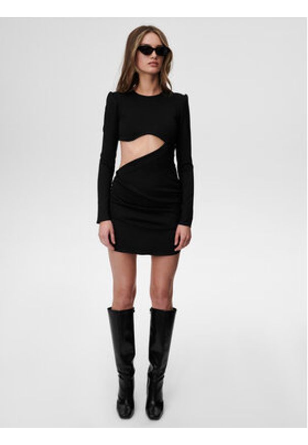 Undress Code Sukienka koktajlowa Blame Me 597 Czarny Slim Fit. Kolor: czarny. Materiał: wiskoza. Styl: wizytowy