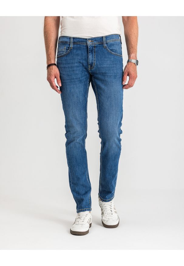 Męskie Spodnie Jeansowe Mustang Style Oregon Tapered Denim Blue 1017123 5000 623
