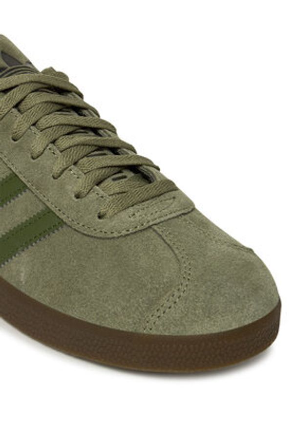 Adidas - adidas Sneakersy Gazelle JR6288 Khaki. Kolor: brązowy. Materiał: zamsz, skóra. Model: Adidas Gazelle