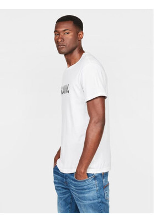 G-Star RAW - G-Star Raw T-Shirt Holorn D08512-8415 Biały Regular Fit. Kolor: biały. Materiał: bawełna