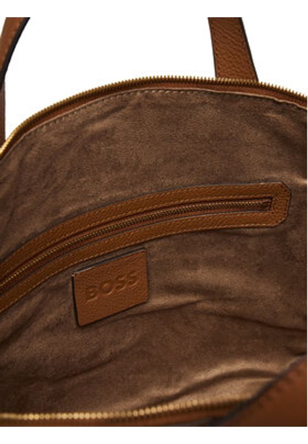 BOSS Torebka Lenah M 50563396 Brązowy. Kolor: brązowy. Materiał: skórzane