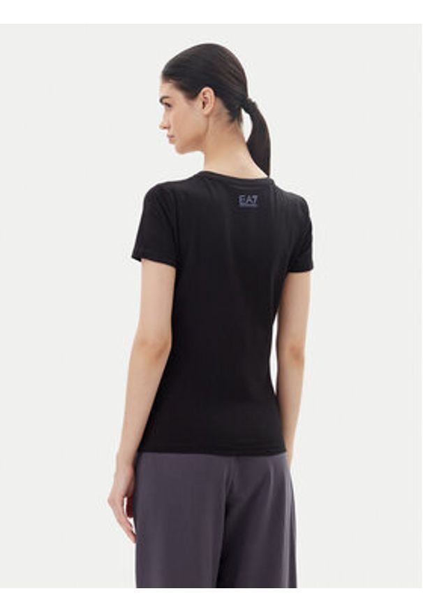 EA7 Emporio Armani T-Shirt 7W000183 AF10373 UC001 Czarny Regular Fit. Kolor: czarny. Materiał: bawełna