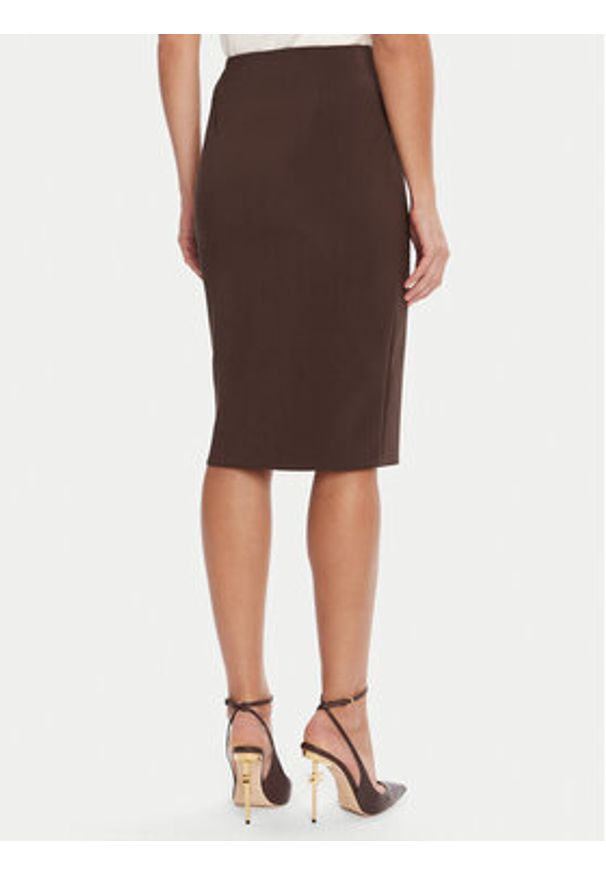 Rinascimento Spódnica ołówkowa CFC0125230003 Brązowy Slim Fit. Kolor: brązowy. Materiał: syntetyk