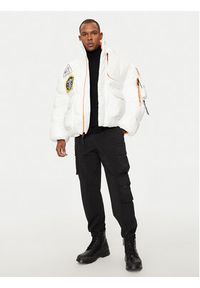 Alpha Industries Kurtka puchowa 148136 Biały Loose Fit. Kolor: biały. Materiał: syntetyk #2