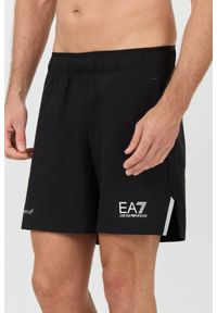 EA7 Emporio Armani - EA7 Czarne męskie kąpielówki Bermudas, Rozmiar XL. Kolor: czarny #8