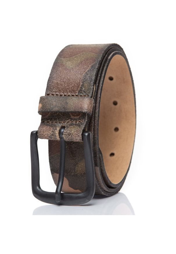 Vanzetti - VANZETTI PASEK SKÓRZANY V4571A6725 5662 40 mm Ledergürtel. Materiał: skóra. Wzór: moro, paski. Styl: klasyczny