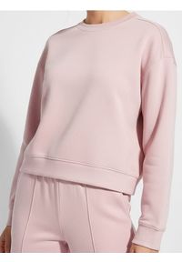 Sinsay - Bluza crewneck basic - różowy. Kolor: różowy. Materiał: wiskoza, dzianina #1