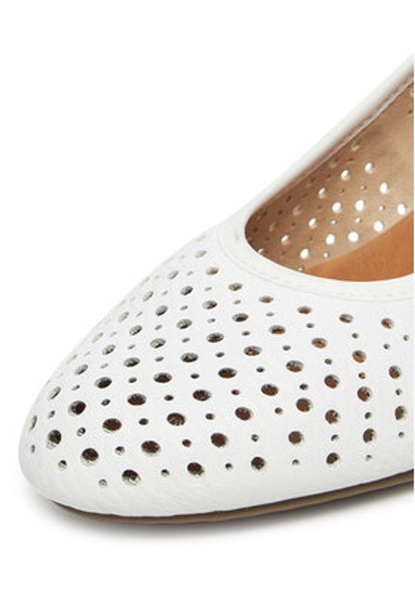 Rieker Czółenka CEO-41057-80 Biały. Kolor: biały. Materiał: materiał