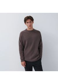 House - Sweter o luźnym kroju Basic - Fioletowy. Kolor: fioletowy #1