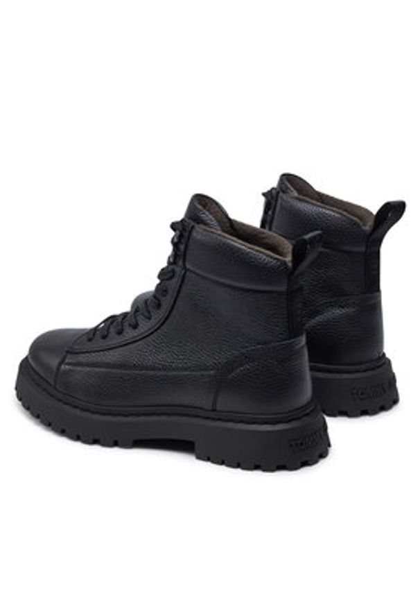 Tommy Jeans Trapery Tjm Warm Lining Boot EM0EM01274 Czarny. Kolor: czarny. Materiał: skóra