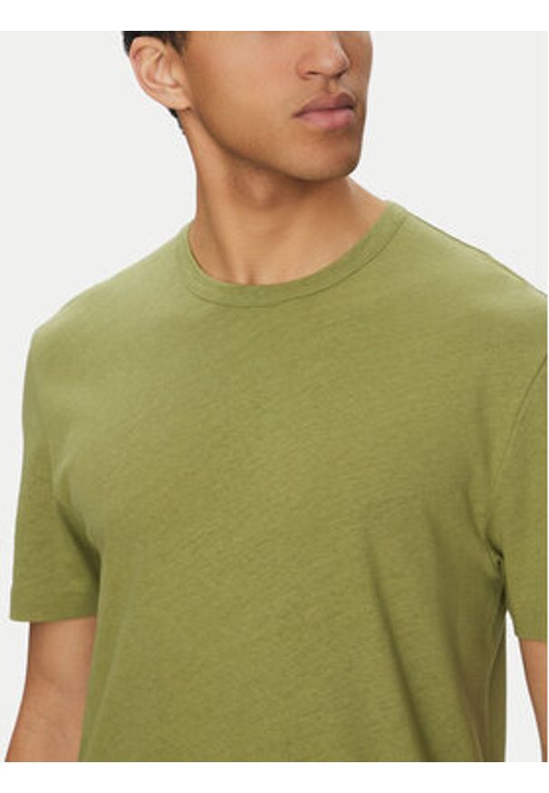 BOSS T-Shirt H-Taut 28 50537498 Zielony Regular Fit. Kolor: zielony. Materiał: bawełna