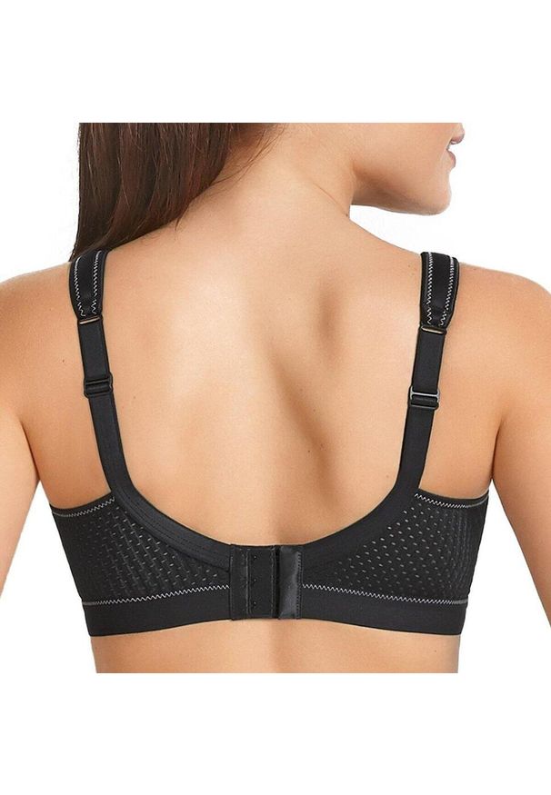 ANITA ACTIVE - Stanik do biegania Momentum z wysoki poziomem podtrzymywania. Kolor: czarny. Materiał: poliamid, elastan, poliester. Sport: fitness