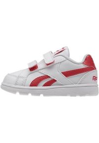 Buty do chodzenia niemowlęce Reebok Royal Prime. Zapięcie: rzepy. Kolor: biały. Materiał: syntetyk, tkanina, materiał. Szerokość cholewki: normalna. Model: Reebok Royal. Sport: turystyka piesza