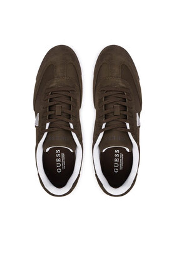 Guess Sneakersy FMTDAS SUE12 Brązowy ciemny. Kolor: brązowy. Materiał: materiał