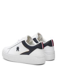 TOMMY HILFIGER - Tommy Hilfiger Sneakersy Th Platform Court Sneaker FW0FW07910 Biały. Kolor: biały. Obcas: na platformie