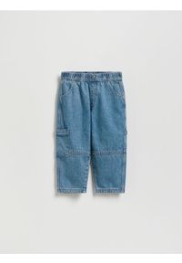Reserved - Bawełniane jeansy - niebieski. Kolor: niebieski. Materiał: jeans, bawełna