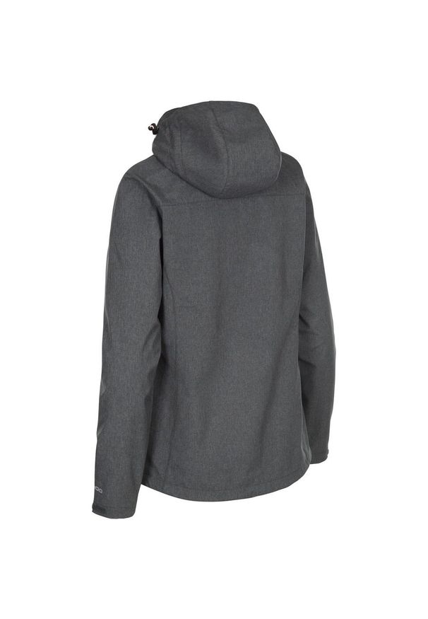 TRESPASS - Damska Wodoodporna Kurtka Claren II. Kolor: szary. Materiał: softshell. Sport: turystyka piesza