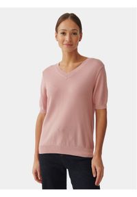 Tatuum Sweter Fokia T2404.091 Różowy Regular Fit. Kolor: różowy. Materiał: wiskoza