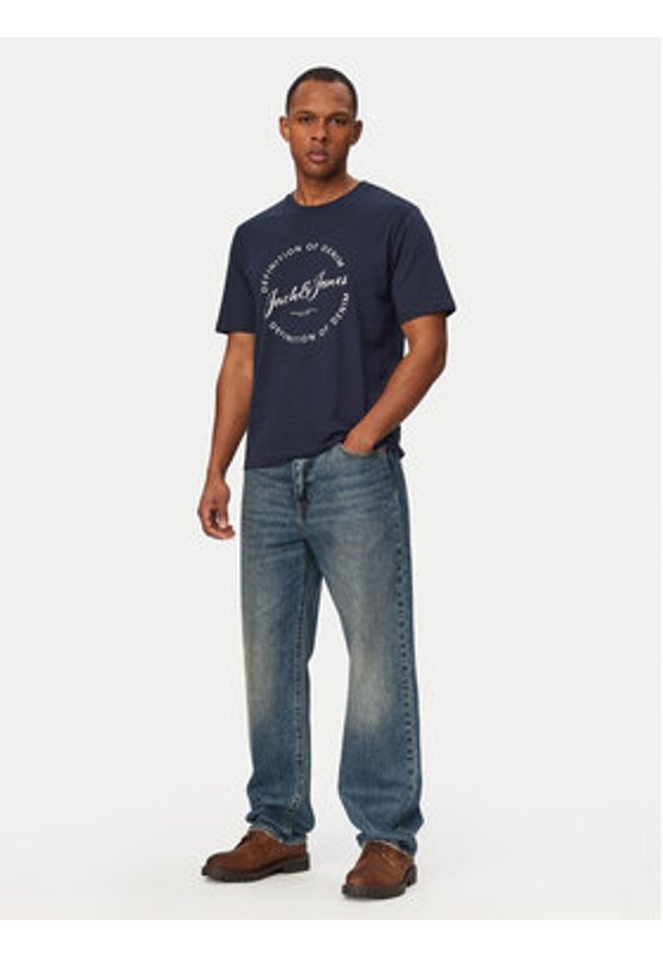 Jack & Jones T-Shirt Grayson 12288377 Niebieski Regular Fit. Kolor: niebieski. Materiał: bawełna